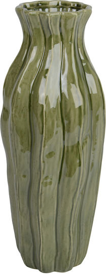 Kaemingk Βάζο Πορσελάνης Πράσινο 16.5x16.5xΥ41.5cm