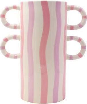 Que Rico Decorative Ceramic Pink Vase 24.5x13.5xH27cm