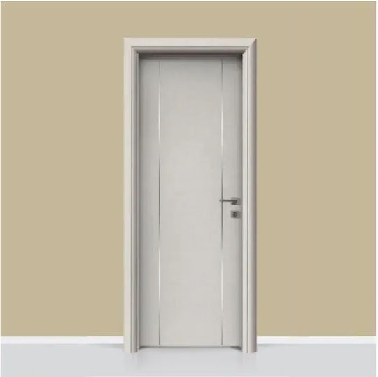 Innentür Laminat Edelstahl Designelemente 214
