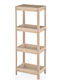 TnS Kitchen Rack Plastic 4 Tiers Brown