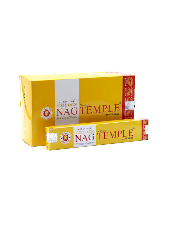 Ароматни Стик Golden Nag Temple Vijayshree Masala Agarbathi Кадилни Пръчици 15г
