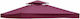 Replacement Gazebo Roof Cover for Garden Gazebo Red 3x3m