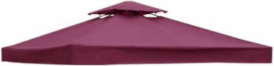 Replacement Gazebo Roof Cover for Garden Gazebo Red 3x3m
