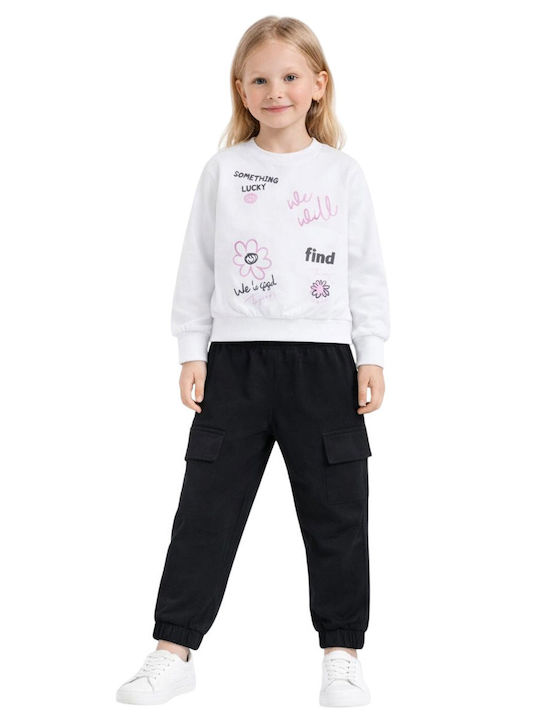 Kids Sweatpants Set White