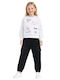 Kids Sweatpants Set White