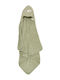 Little Dutch Baby Hooded Towel Little Farm Green 100x100cm