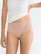 Micro High Waist Women's Slip with Lace Desert Sand
