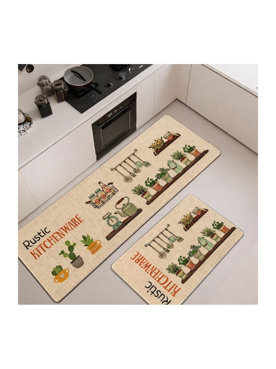 My Home Luxury Χαλάκι Κουζίνας Διάδρομος 60x180cm SET-806 Rustic