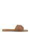 Damen Flache Sandalen Braun