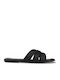 Damen Flache Sandalen Schwarz