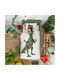 Snurk Set Kids Duvet Cover Single with Pillowcase Cotton Green 160x220cm