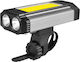 E-smarter K011 Bicycle Lamp Led Rechargeable Cycling Light Usb Cob Bright Flashlight Silver