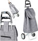 Stoff Einkaufswagen Für Markthalle Grau 28x38x96cm