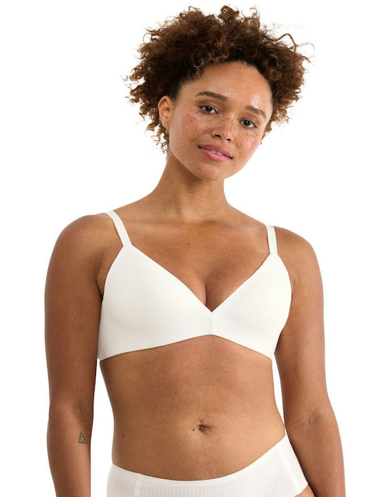 Sloggi Feel White Bra Push Up without Underwire