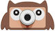 The Zoofamily Zoo Friends Owl Kids Camera 32MP Brown