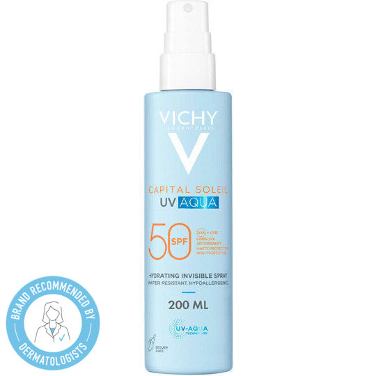 Vichy Capital Soleil UV Aqua Αντηλιακό Γαλάκτωμα Σώματος SPF50 σε Spray 200ml