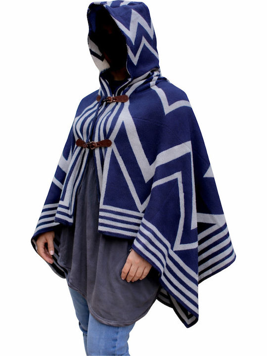 Inkastyl Blaue Damen Strickjacke