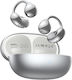 OWS-19 Open Ear Bluetooth Handsfree Ακουστικά με Θήκη Φόρτισης Ασημί