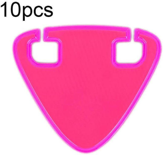10 Pieces High Visibility Bicycle Emergency Night Riding Double Sided Style Bright Pink Stickers