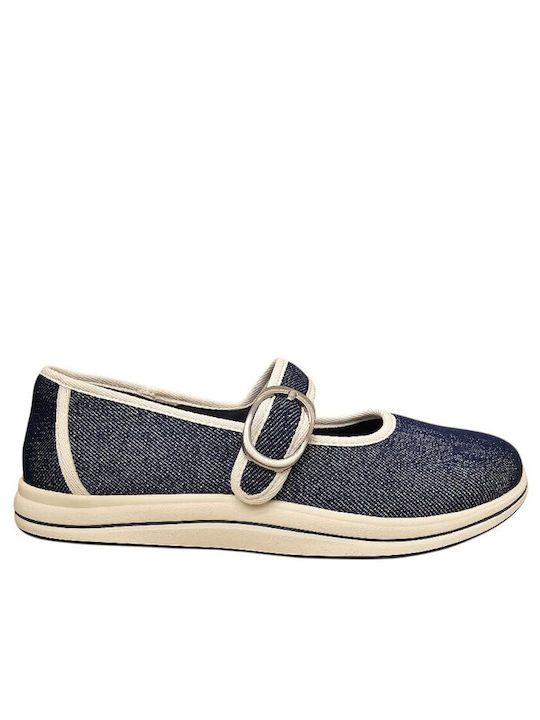 Clarks Mary Women's Ballerina Shoes in Blue Colour