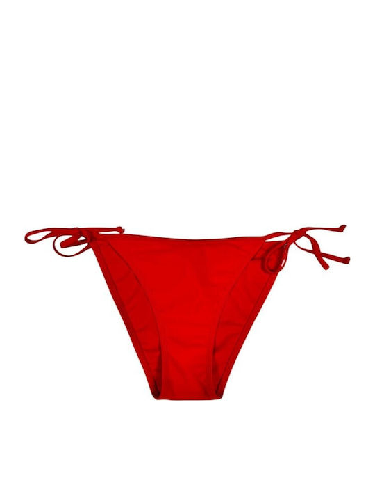 Costum De Baie Roșu Bikini Slip Roșu
