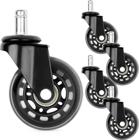Vilde Metallic Furniture Wheel with Wheels 6.3x6.3cm 5 Pieces