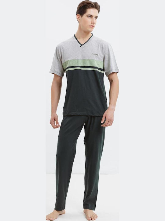 Odyssey Summer Men's Cotton Pyjama Green