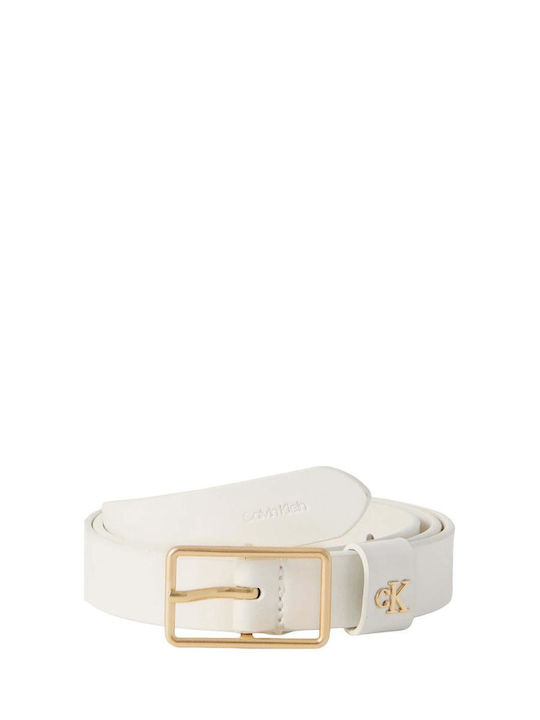 Calvin Klein Curea Dama Din Piele Albă