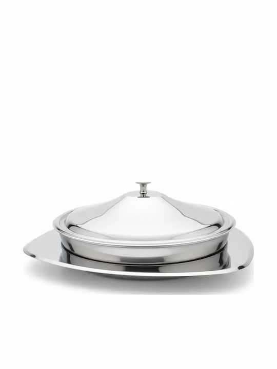 Pyrex Gastră Rotundă din Oțel Inoxidabil