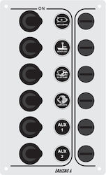Control Panel Sp Economy Stainless Steel 2 On-Off 1 On-Off-Mon 2 On-Off-On 1 Mon-Off-Mon