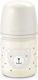 Suavinex Glass Baby Bottle Wild Anti-colic with Silicone Teat for 0+ Months Beige 120ml