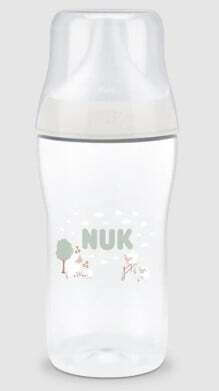 Nuk Plastic Baby Bottle Perfect Match Anti-colic with Silicone Teat for 3+ Months White 260ml