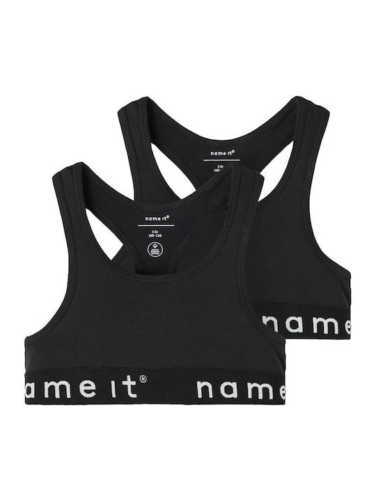 Name It Σετ Παιδικά Μπουστάκια Μαύρο 2τμχ