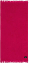 Sea You Soon Cotton Beach Towel Red