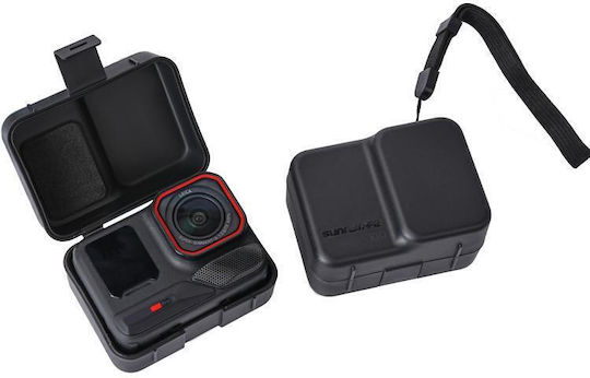 Insta360 Ace Ace Pro 2 1 Sunnylife Φορητή Προστατευτική Θήκη Ανθεκτικό Σκραδασμούς Ανθεκτικό Στη Σκόνη Κουτί Αποθήκευσης Κορδόνι Μαύρο