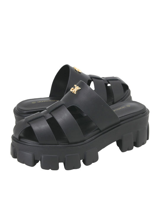 Gianna Kazakou Black Sandals