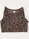 Παιδικό Crop Top Αμάνικο Brown