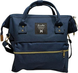 Sack Voyage Back Navy Blue Fabric P16cm
