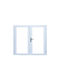 Elvial Hinged Aluminum Window W140xH100cm
