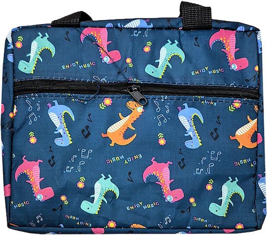Insulated Lunch Bag Dinosaur 2 Compartments 22x19x12cm Justnote 703600