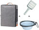 Denik Pets Set Katzenklo-Behälter-Schaufel Reise Grau 40*50cm