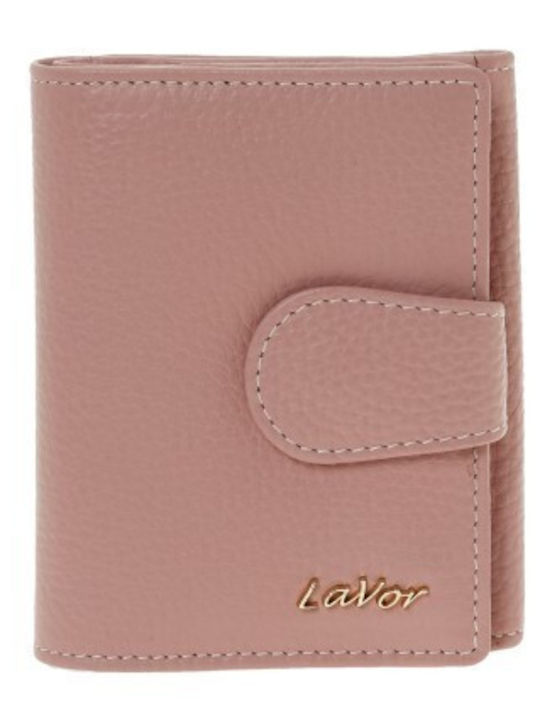 Lavor Small Leather Women's Wallet with RFID Pink