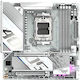Gigabyte X870M AORUS ELITE ICE Wi-Fi Дънна Платка Micro ATX с AMD AM5 Сокет