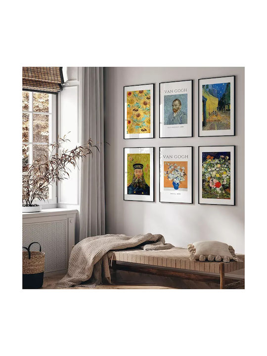 Poster Van Gogh Postman Art114 50cm X 70cm Μαύρ...