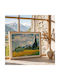 Poster Van Gogh Wheat Field Cypresses Art108 50cm X 70cm Frame Natural Wood Beige