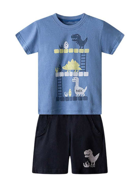 Kids Set with Shorts Summer 2 Pieces Dark Navy Blue