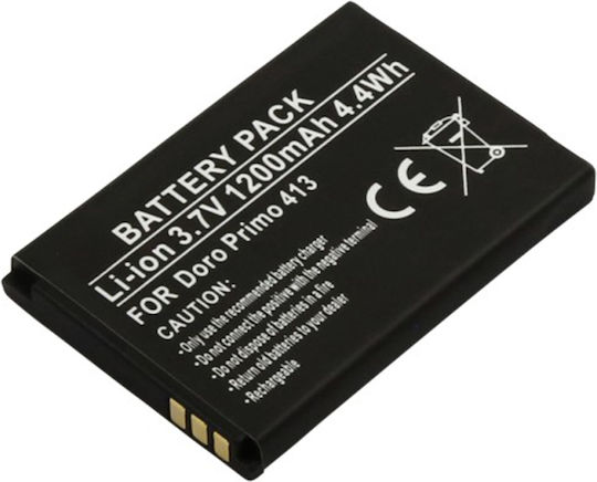 Avizar Replacement Battery Doro Primo 413 Li-ion 3.7v 1200mah 4.4wh Black