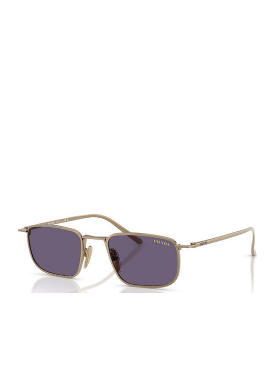 Prada Men's Sunglasses With Brown Metallic Fram...