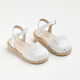 Ever Kid Christening Leather Espadrilles White