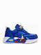 Marvel Dc Sonic Kids Sneakers with Hoop & Loop Closure and Blue Lights